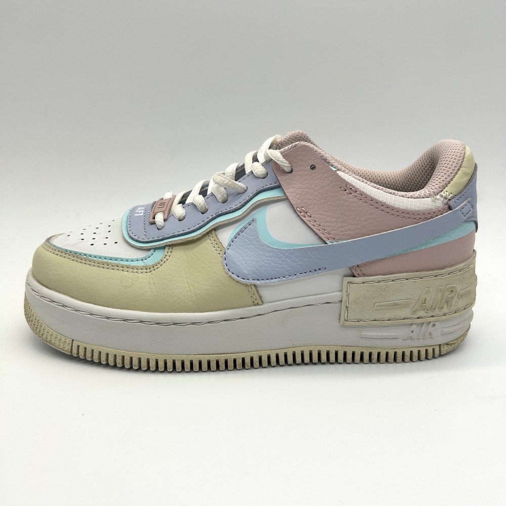 Nike Air Force 1 Shadow Shoes Womens 7 Pastel Pale Ivory CI0919-106 Platform
